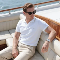 Áo Polo nam GALIO cao cấp cổ bẻ vải cá sấu thoáng mát tinh tế