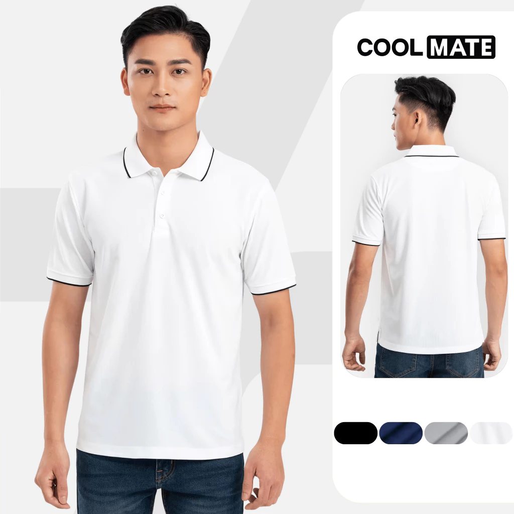 Áo Polo nam SCafé nam tính khử mùi hiệu quả Coolmate